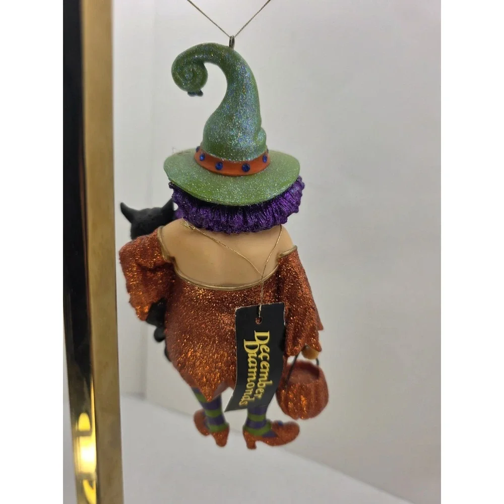 Studio 33 Halloween Witch Black CatPumpkin‎ Ornament Figurine Decor NWT
